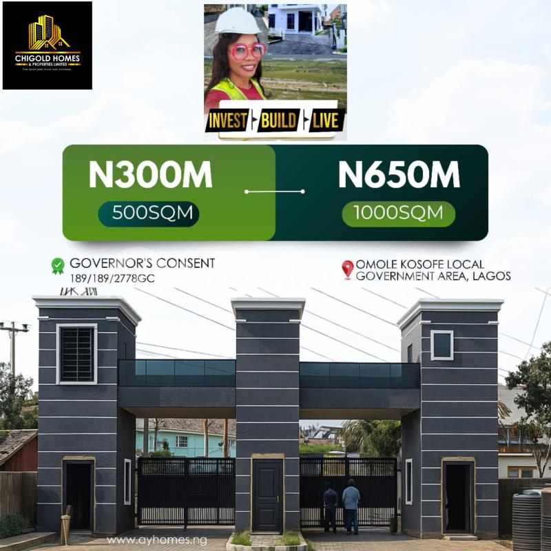 Land for sale Ikeja City Mall,alausa, Dr Casa Luxurie Omole phase 2 Ojodu Lagos