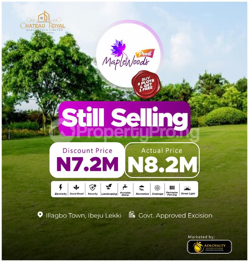Land for sale Ilagbo Town/ Maplewoods Pearl Ibeju-Lekki Lagos