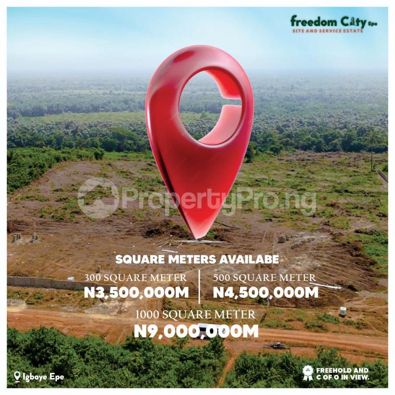Land for sale Igboye Epe/ Freedoom City Estate Epe Lagos
