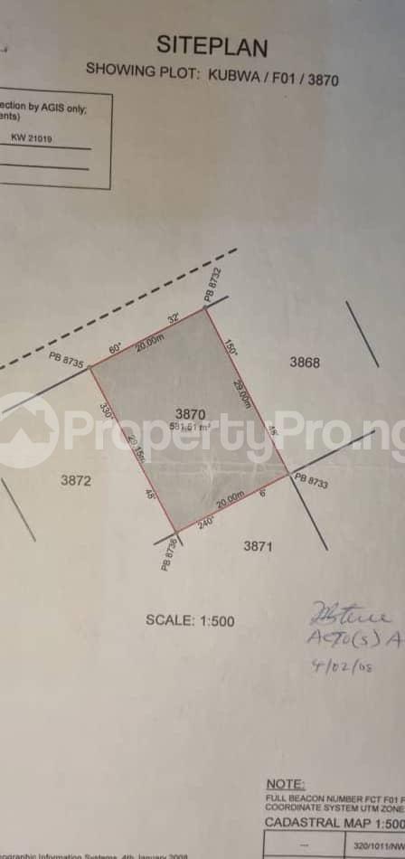 Land for sale F01 Kubwa Abuja