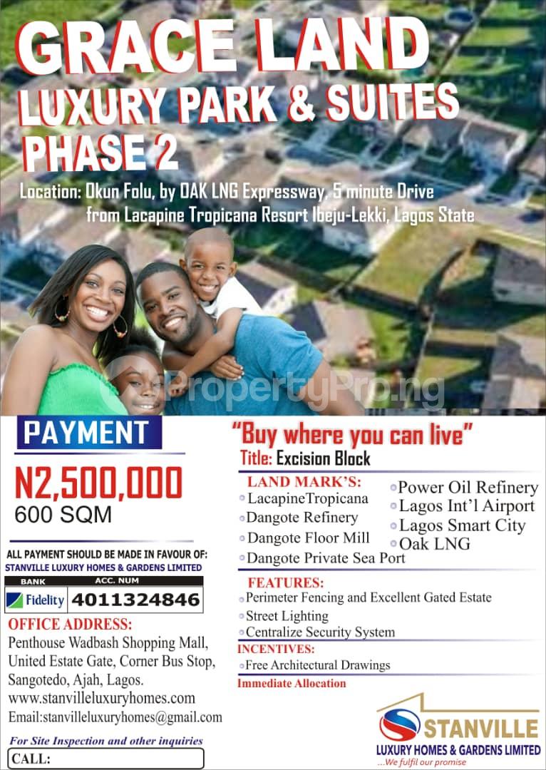 Land for sale Lacampaigne Tropicana Resort Ise town Ibeju-Lekki Lagos