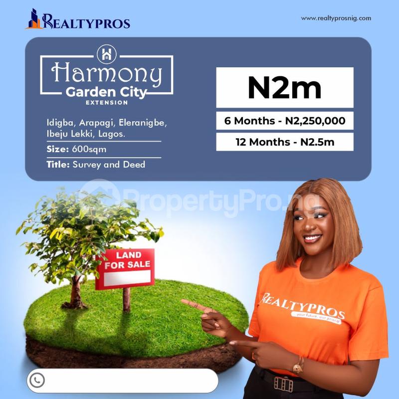 Land in Eluju IbejuLekki Lagos Land for sale in ibejulekki Land