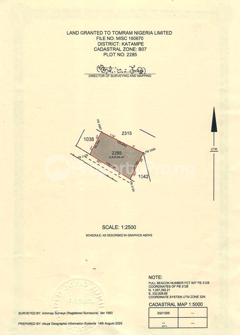 Land for sale Maitama Abuja