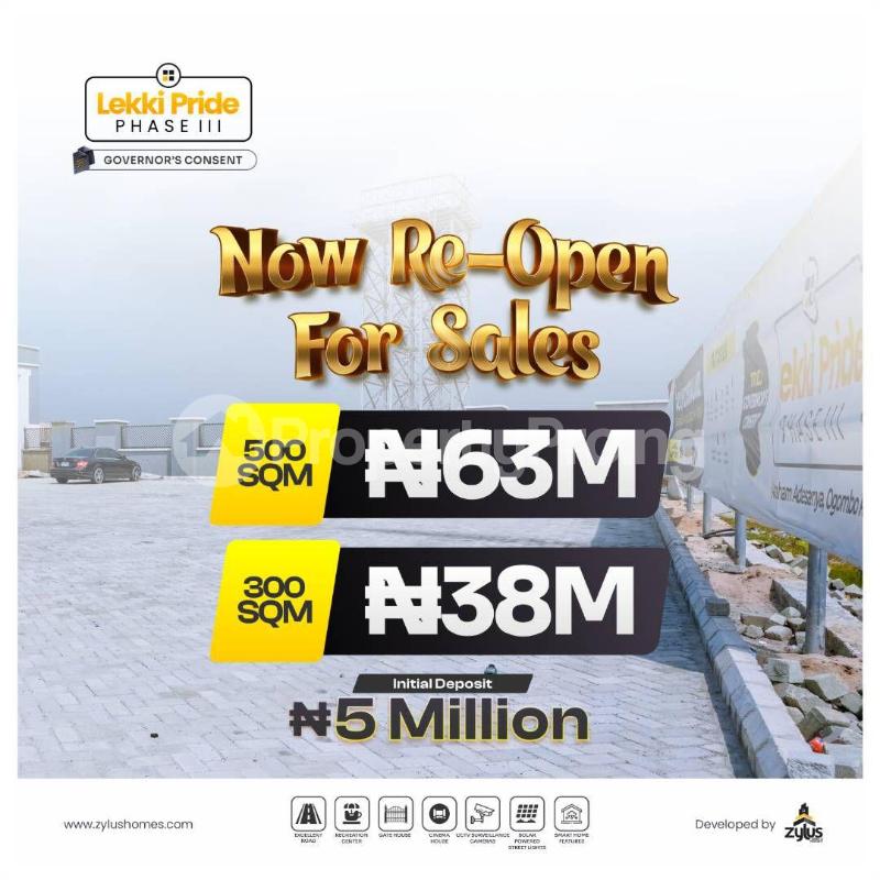 Land for sale Lekki Pride Phase Iii/abraham Adesanya/eti Osa Maternal Child Care Ogombo Ajah Lagos