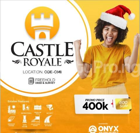 Land for sale Castle Royale, Ode Omi Ibeju-Lekki Lagos