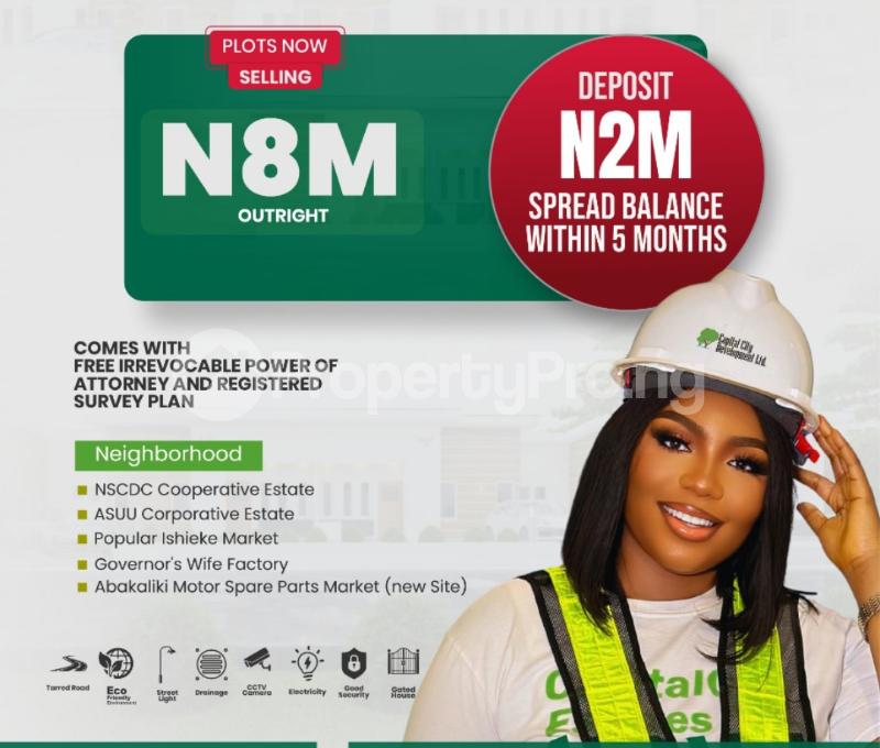 Land for sale Ishieke/ Cedar City Estate Abakaliki Ebonyi