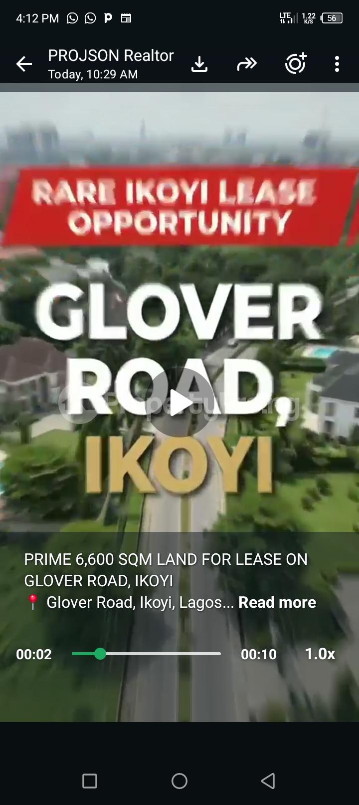 Land for rent Glover Road Old Ikoyi Ikoyi Lagos - 0