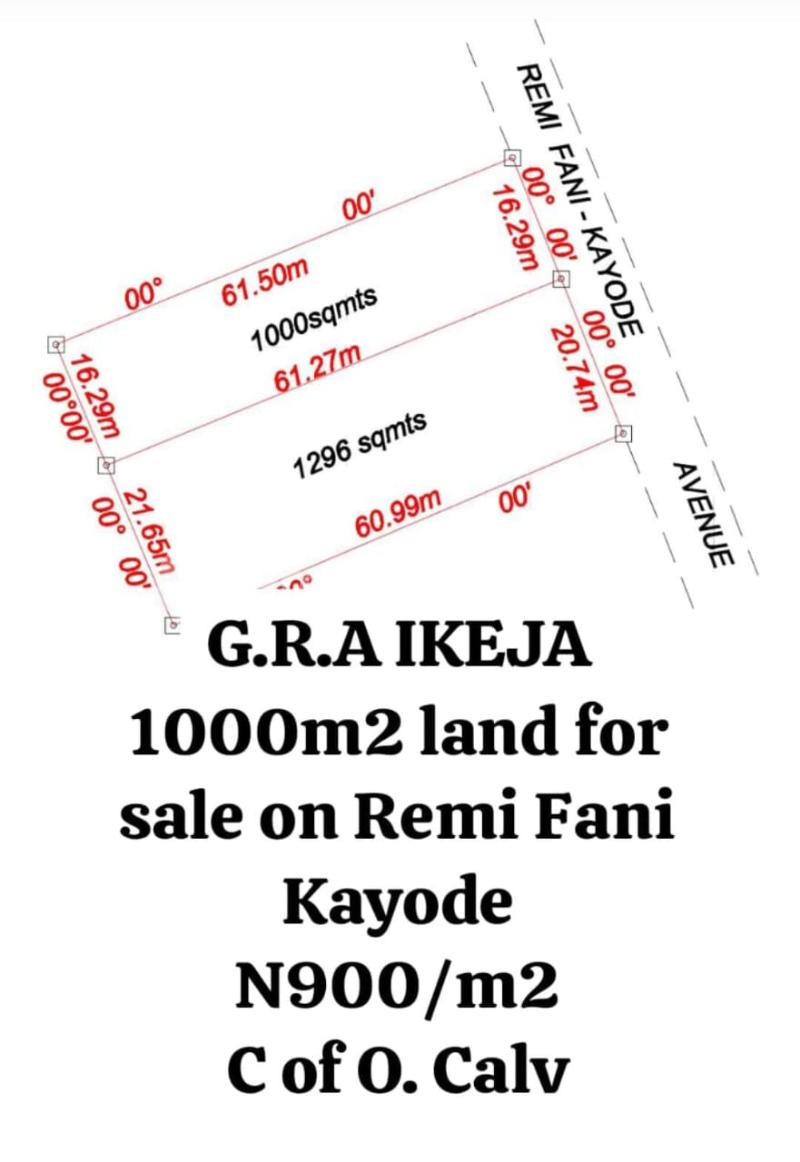 Land for sale Ikeja GRA Ikeja Lagos