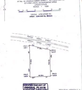 Land for sale Adeola Odeku Victoria Island Lagos