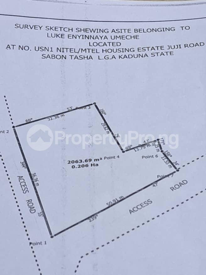 Land for sale No.usn1 Nitel/mtel Housing Estate, Juji Road Sabon-Gari Kaduna