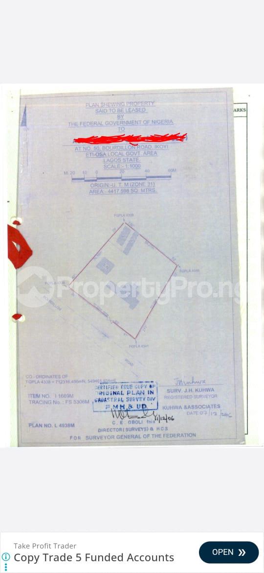 Land for sale Bourdillon Ikoyi Lagos