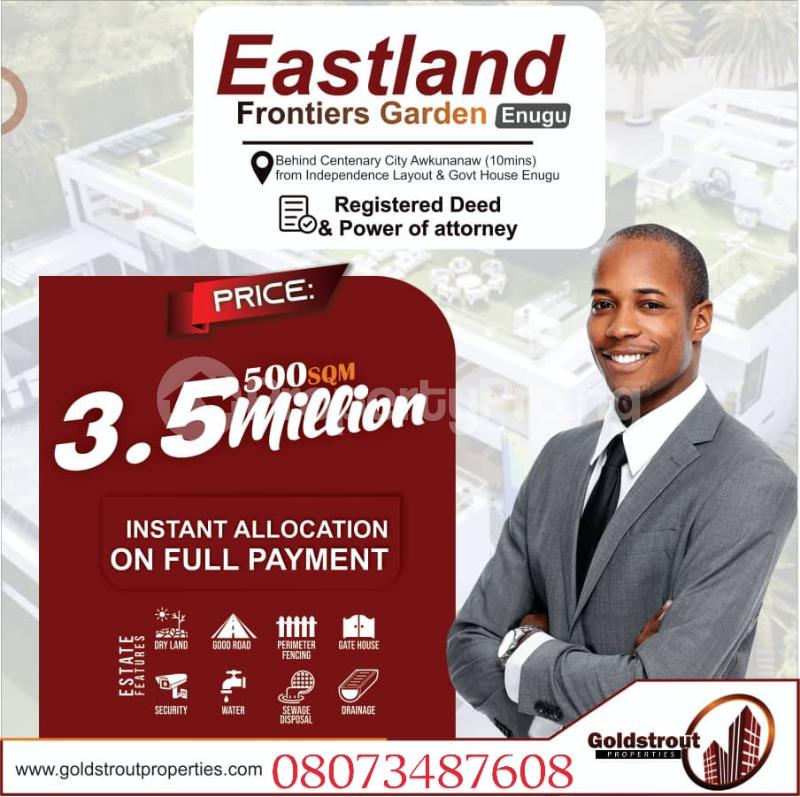 Land for sale Behind Centenary City Awkunanaw Enugu Enugu - 0