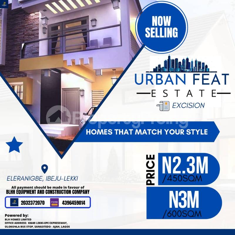 Land for sale Eleranigbe Ibeju-Lekki Lagos