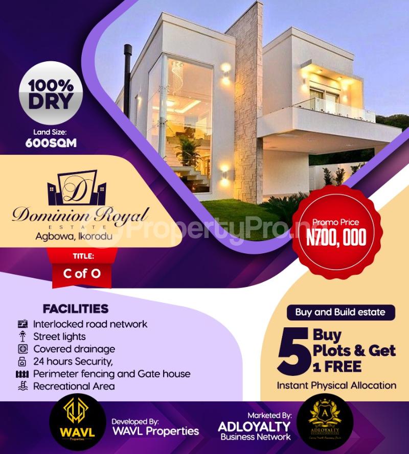 Land for sale Agbowa Area Ikorodu Lagos - 1