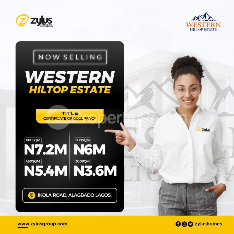 Land for sale Western Hilltop Estate Ikola Road, Alagbado Lagos Alagbado Abule Egba Lagos