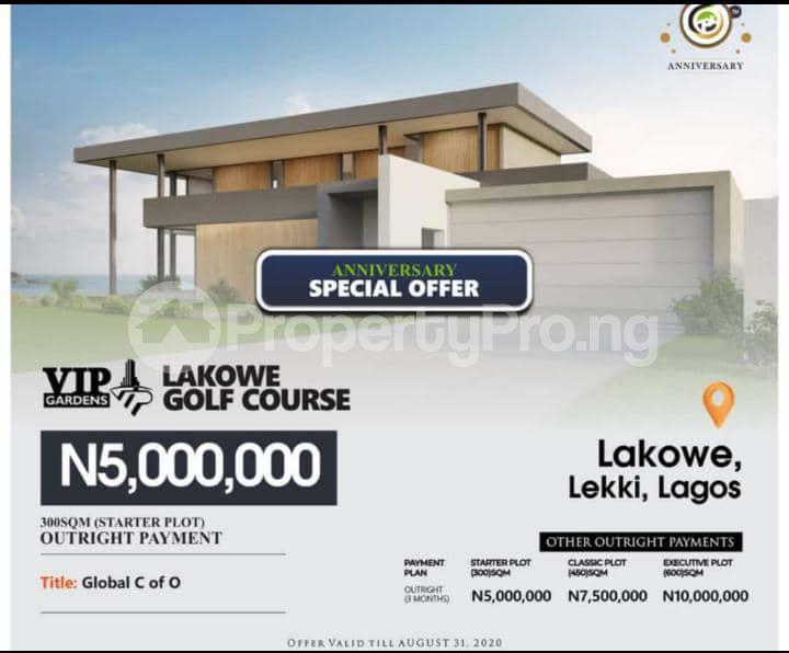 Land for sale Vip Gardens Golf Course Lakowe Ajah Lagos