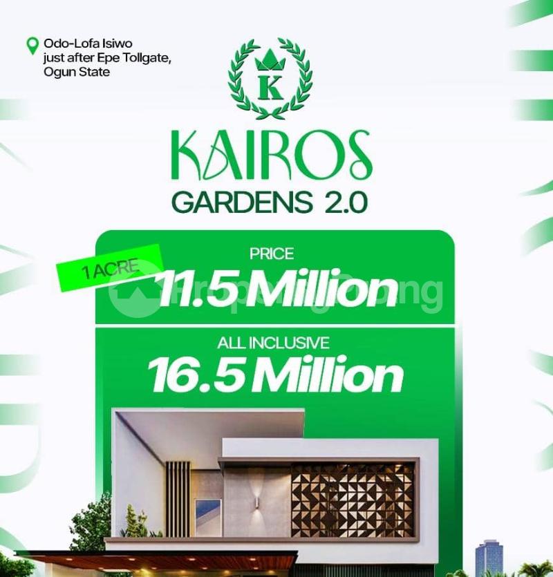Land for sale Kairos Garden 2.0 Located At After Epe Tollgate, Ado Odo/Ota Ogun