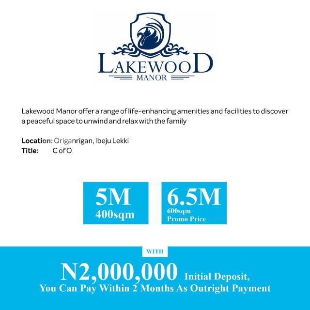 Land for sale Origanrigan Ibeju-Lekki Lagos