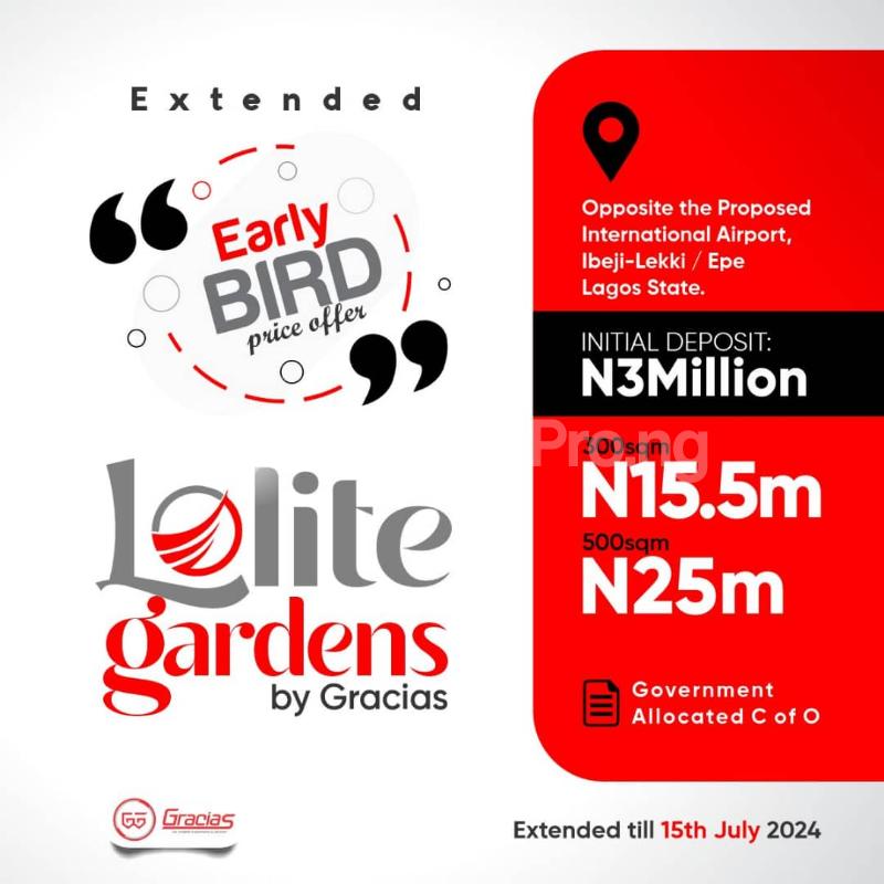 Land for sale Within Aiyetoro Housing Scheme /along Lekki Epe Expressway/lolite Gardens Ibeju-Lekki Lagos