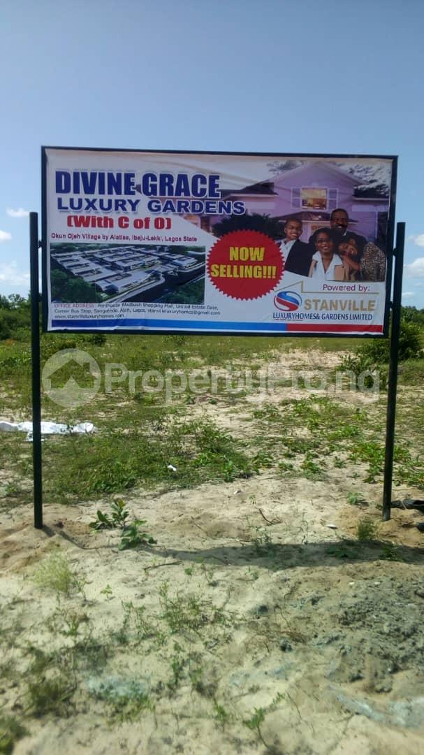 Land for sale Okun Oje Town Before Eleko Junction.... Alatise Ibeju-Lekki Lagos - 1