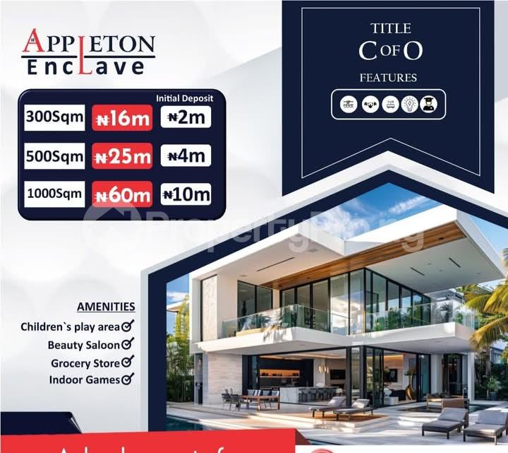 Land for sale Appleton Enclave Estate Olomowewe Lekki Free Trade Zone Okunraiye Ibeju-Lekki Lagos