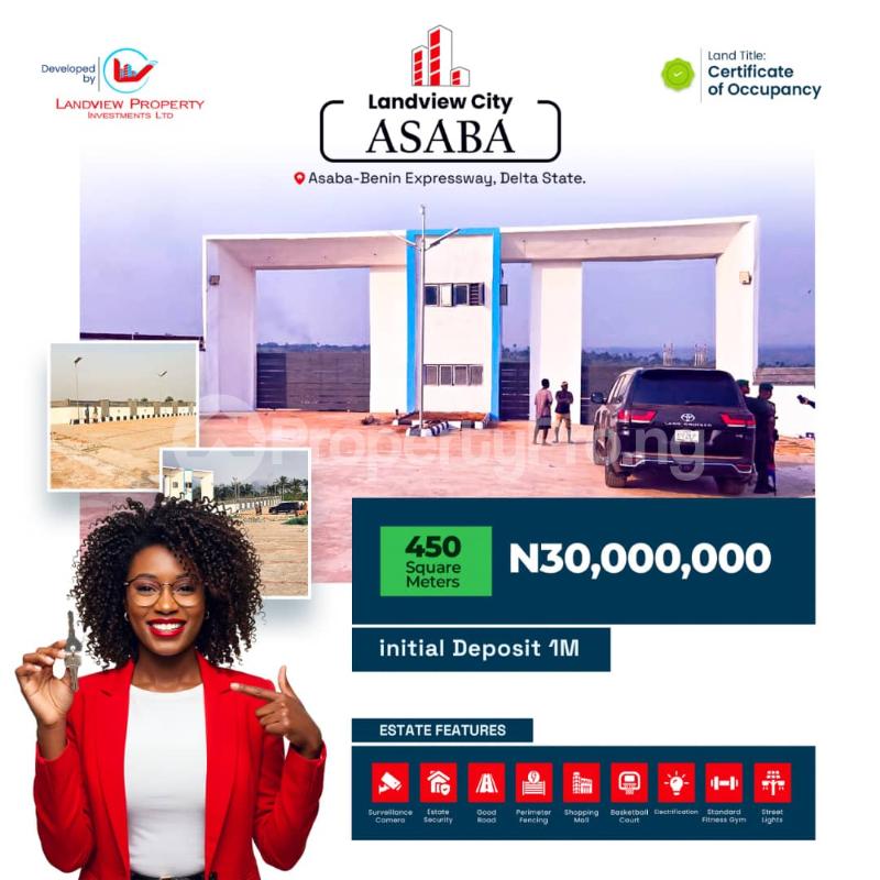Land for sale Landview City Estate Asaba Benin Expressway Asaba Delta - 0