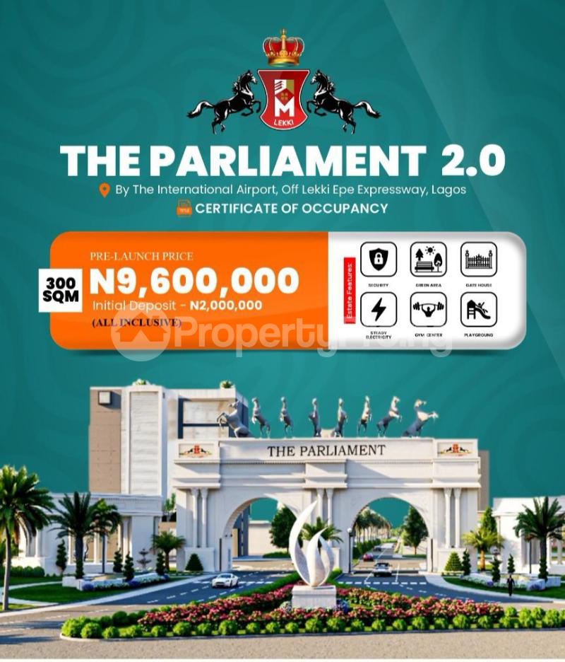 Land for sale The Parliament 2.0 Estate Opposite Lekki International Airport Aiyetoro Scheme Ibeju Lekki Lagos Eleko Ibeju-Lekki Lagos - 0