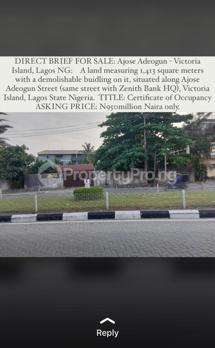 Commercial Property for sale Ajose Adeogun Str Victoria Island Lagos