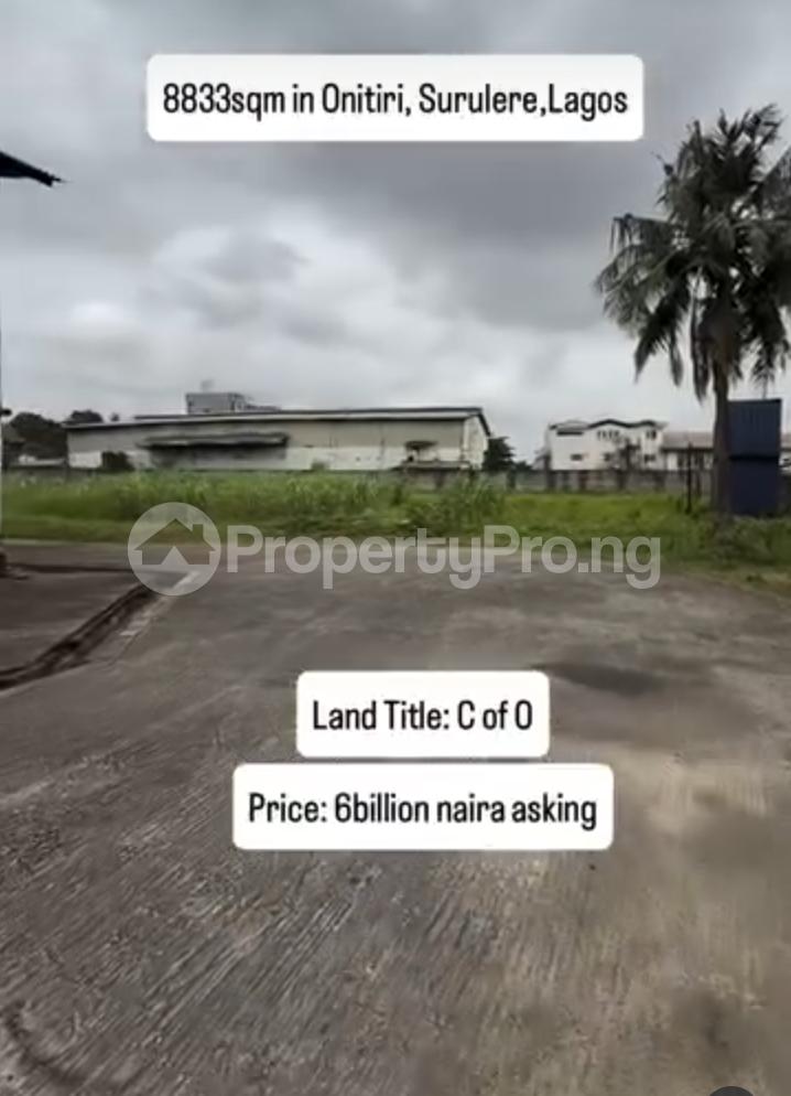 Land for sale Onitiri Eric moore Surulere Lagos