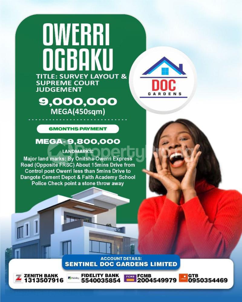 Land for sale Doc Gardens Owerri Ogbaku Mbaitoli Imo