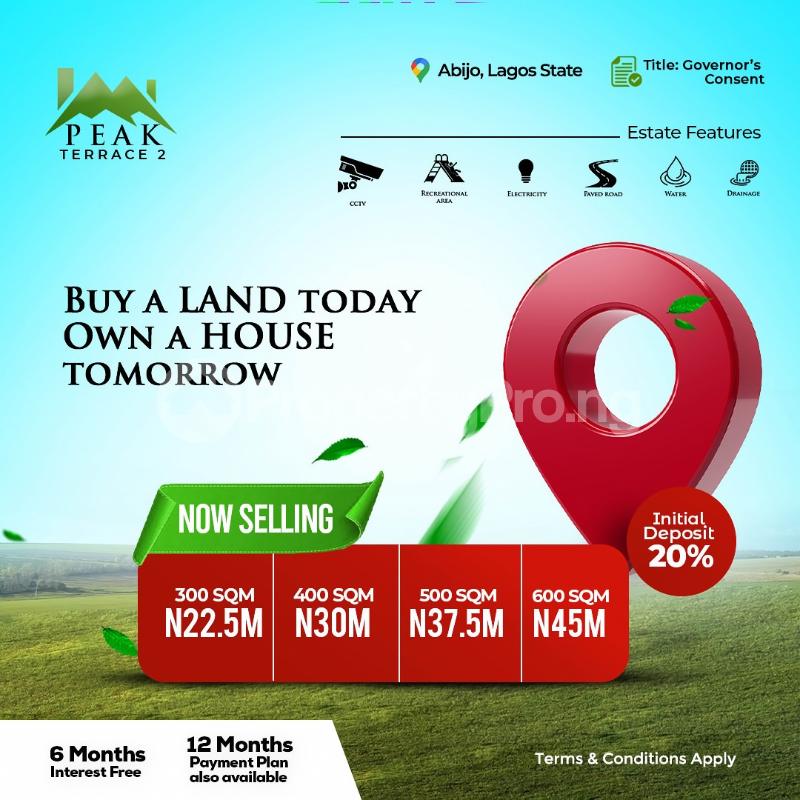 Land for sale Peak Terrace 2 Estate Abijo Ajah Lagos - 0
