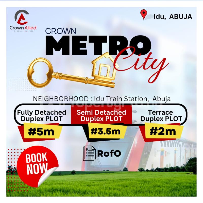 Land for sale Close To Train Station Idu Abuja - 0