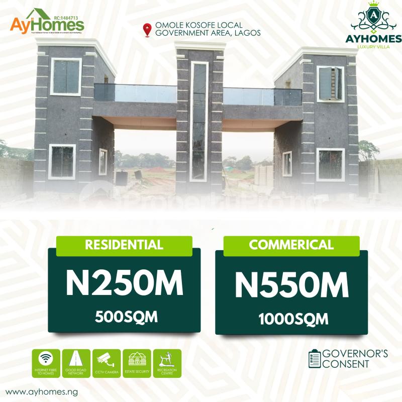 Land for sale Ayhomes Luxury Villa Omole Kosofe Local Government Area Kosofe Kosofe/Ikosi Lagos - 0