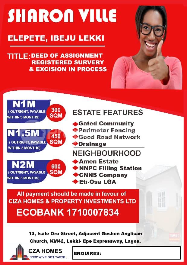 Land for sale Elepete Ibeju-Lekki Lagos - 0