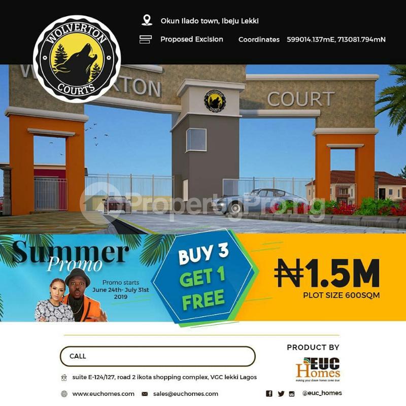 Land for sale Okun Ilado Ibeju-Lekki Lagos - 0