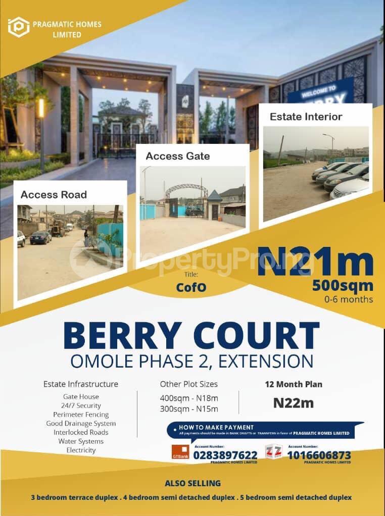 Land for sale Omole phase 2 Ojodu Lagos