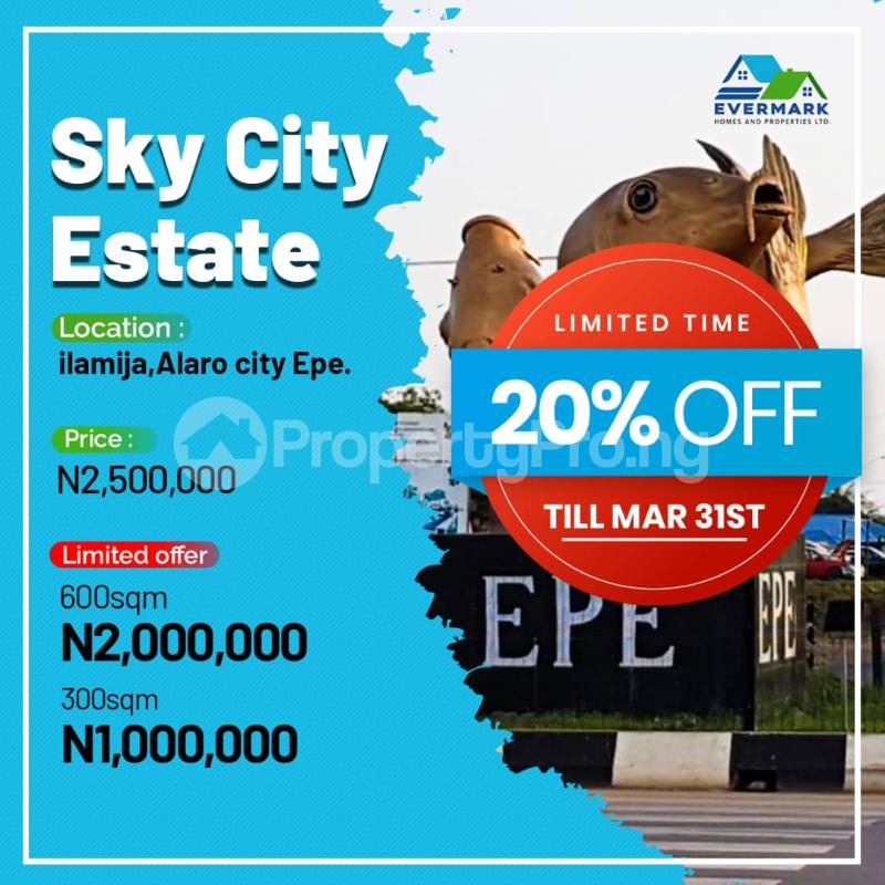 Land for sale Ilamija Alaro City Epe Epe Road Epe Lagos - 1