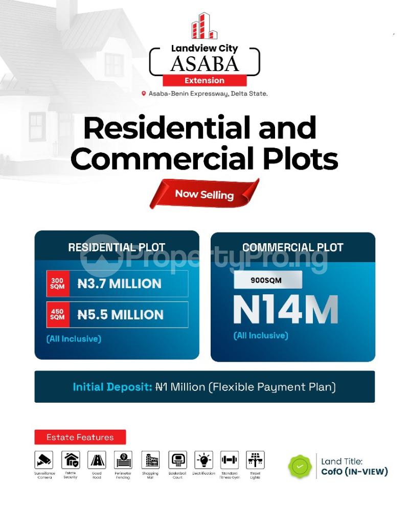 Land for sale Landview City Extension Estate Along Asaba Benin Expressway Asaba Delta - 0