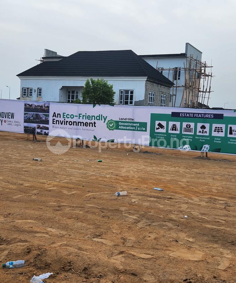 Land for sale Landview City Beside Amen Estate Phase 2 Eleko Beach Road Estate Eleko, Eleko Ibeju-Lekki Lagos - 0
