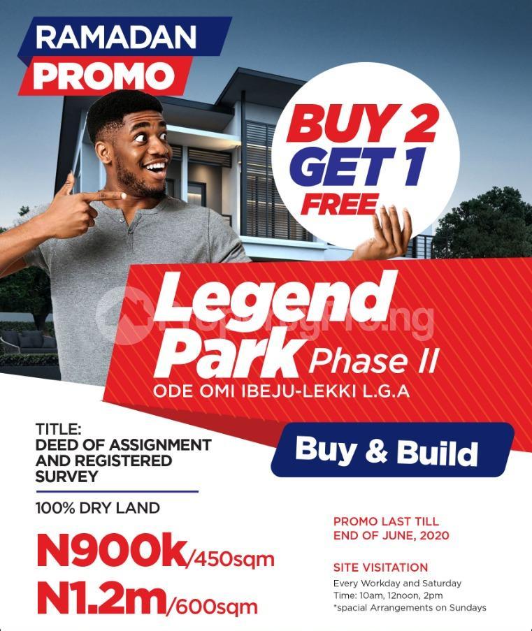 Land for sale After Lacampaigne Tropicana Hotel, Odeomi Ibeju-Lekki Lagos