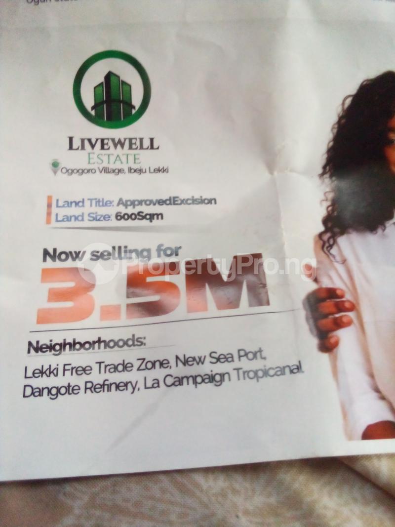 Land for sale Ogogoro Village Ogogoro Ibeju-Lekki Lagos