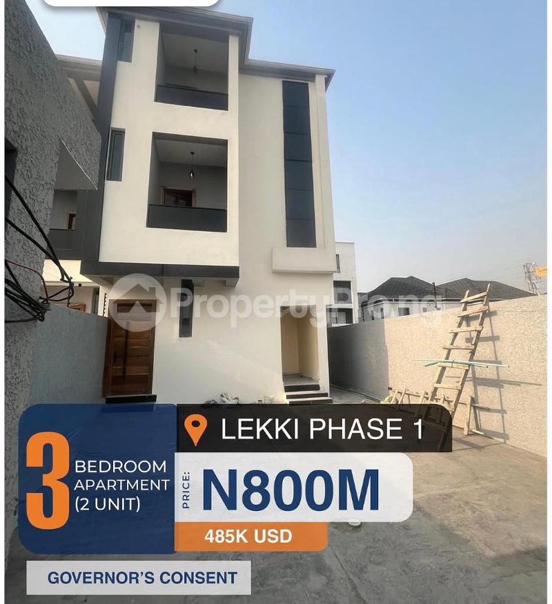3 bedroom House for sale Lekki Phase 1 Lekki Lagos