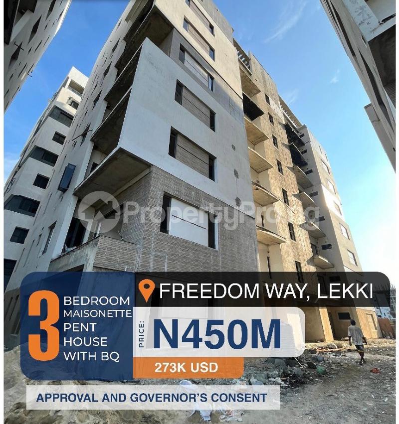 3 bedroom House for sale Freedom Way Lekki Lagos