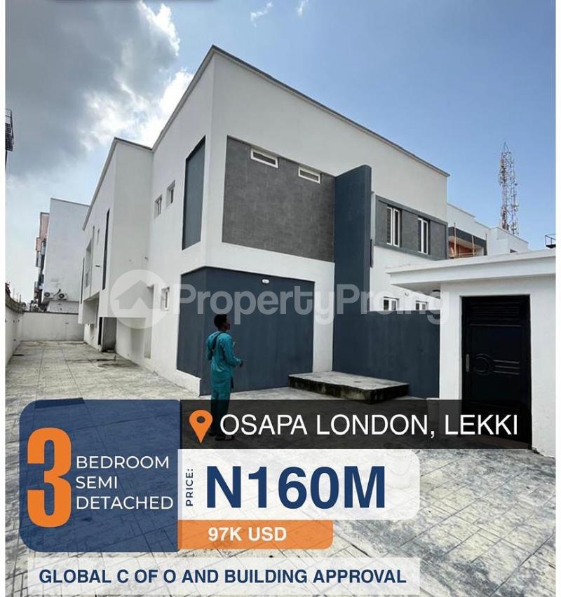 3 bedroom House for sale Osapa london Lekki Lagos
