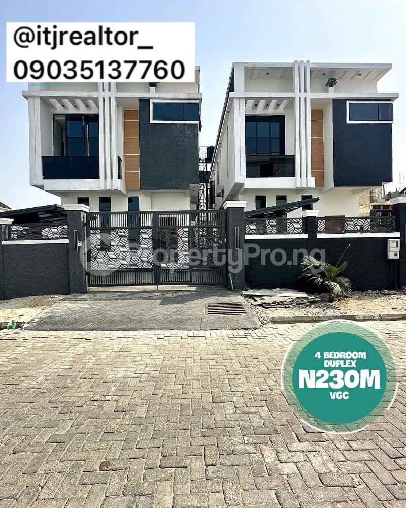 4 bedroom House for sale VGC Lekki Lagos