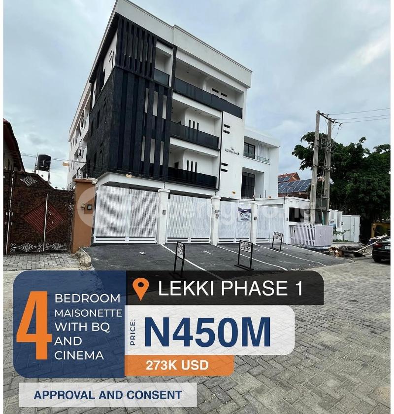 4 bedroom House for sale Lekki Phase 1 Lekki Lagos