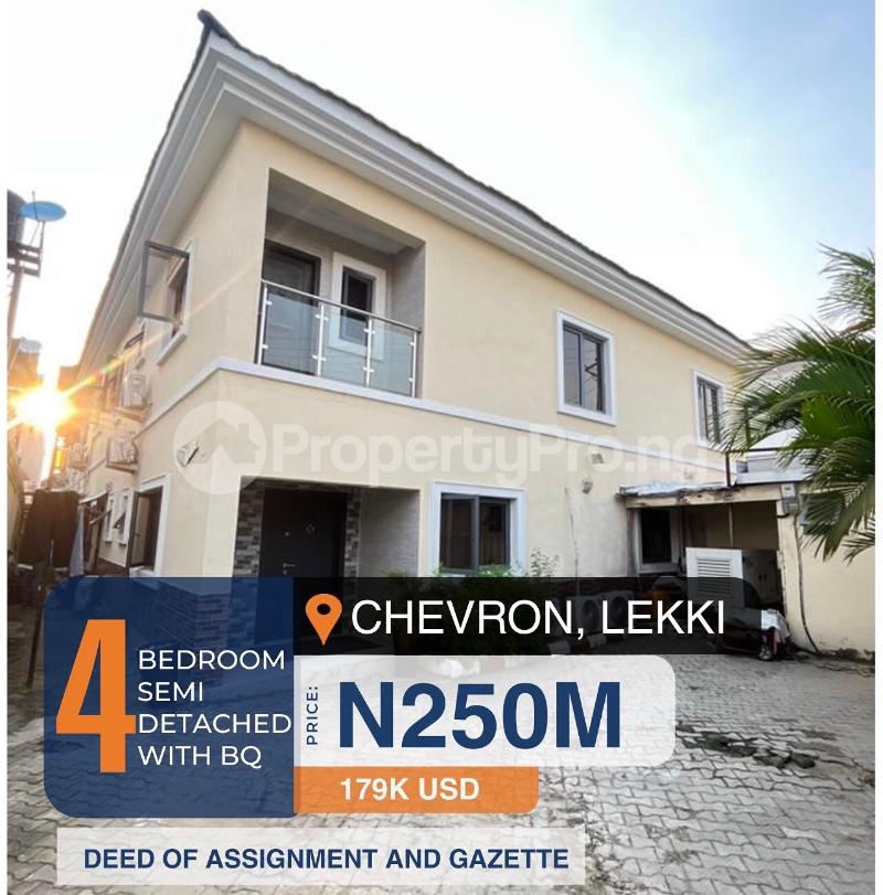 4 bedroom House for sale Chevron Lekki Lagos