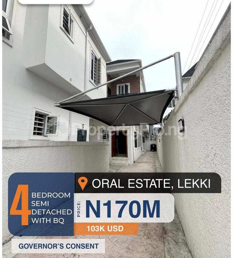 4 bedroom House for sale Oral Estate Lekki Lagos