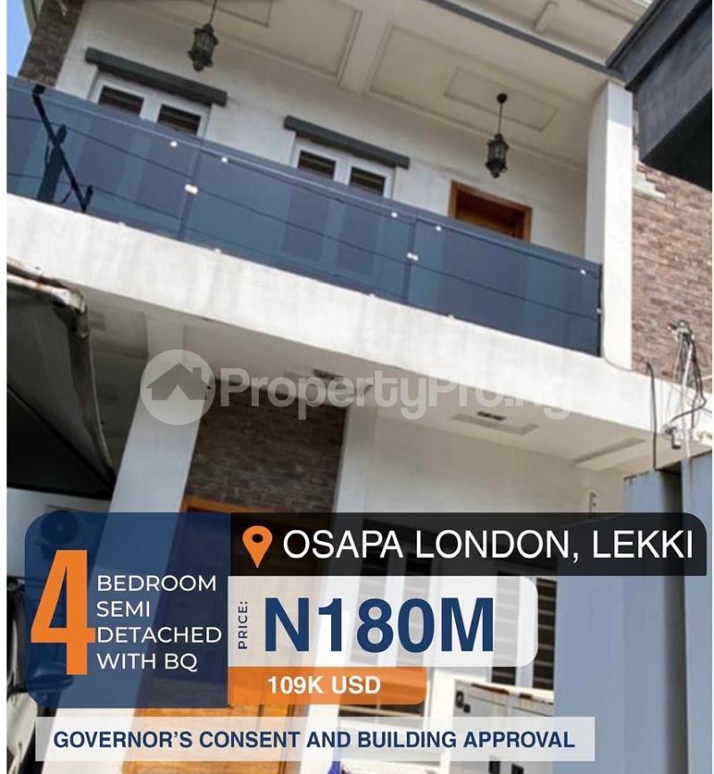 4 bedroom House for sale Osapa london Lekki Lagos