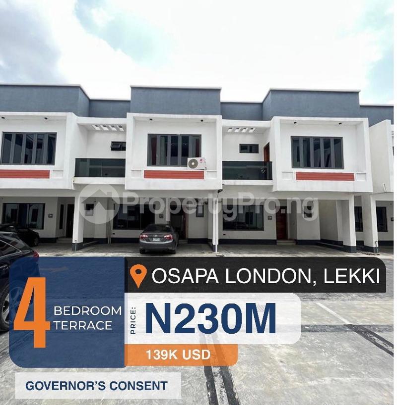 4 bedroom House for sale Osapa london Lekki Lagos